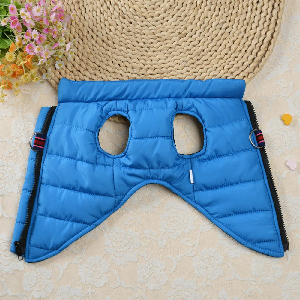 Winter Dog Jacket with Zipper | Warm Polyester Vest Coat for Small & Medium Dogs | RUNGEAR