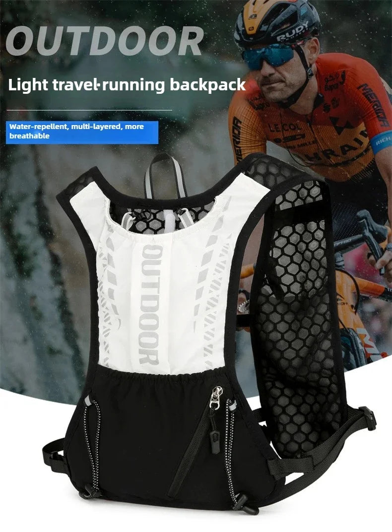 Running Hydration Vest – Lightweight, Reflective, Bladder-Compatible | Trail Running, Cycling & Hiking | Black, Pink