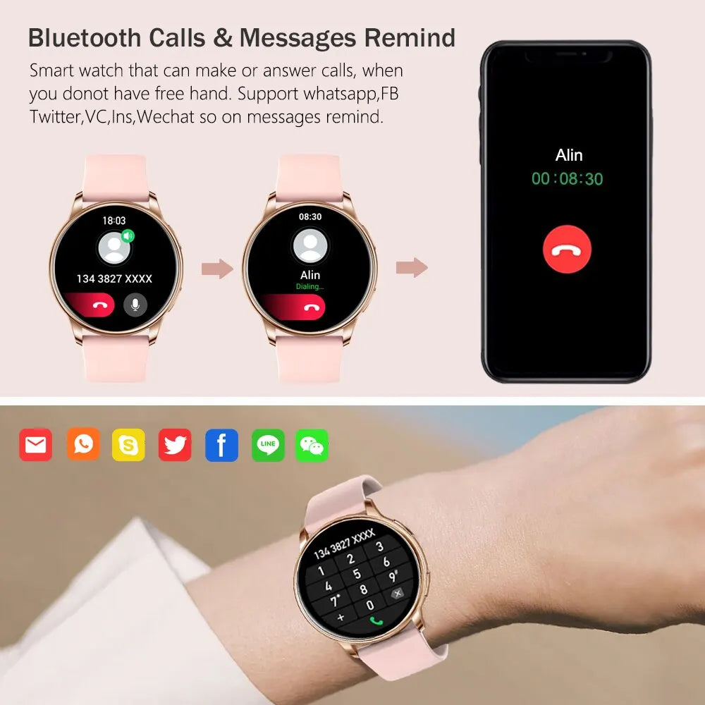 Rungear Tech Accessories: MEVADEN Bluetooth Smart Watch, Custom Dial Fitness Tracker For Android IOS Y22 / Rungear