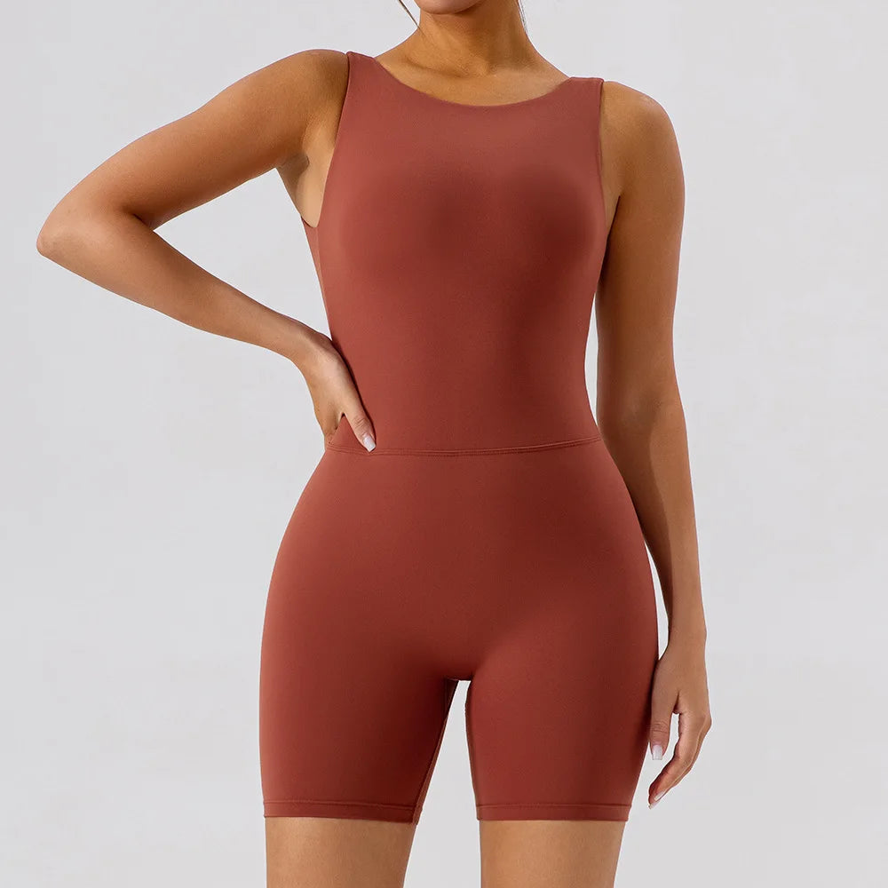 Women's Activewear Apparel: Fitness Sports Jumpsuits Workout Outfit, Push-Up Activewear / Rungear