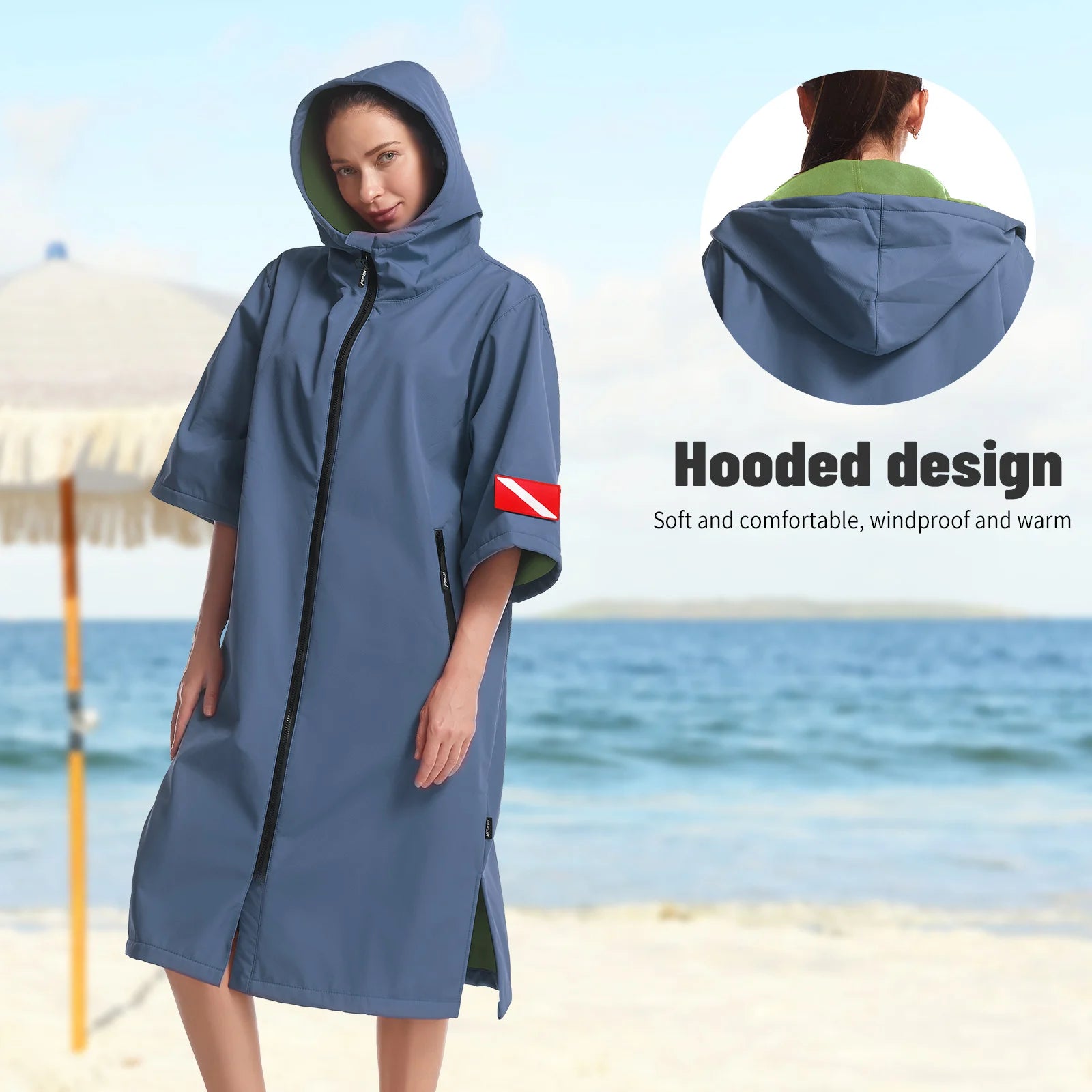 Running Towel Gear: Short Sleeved, Hooded, Windproof, Waterproof, Quick Dry Towel / Rungear