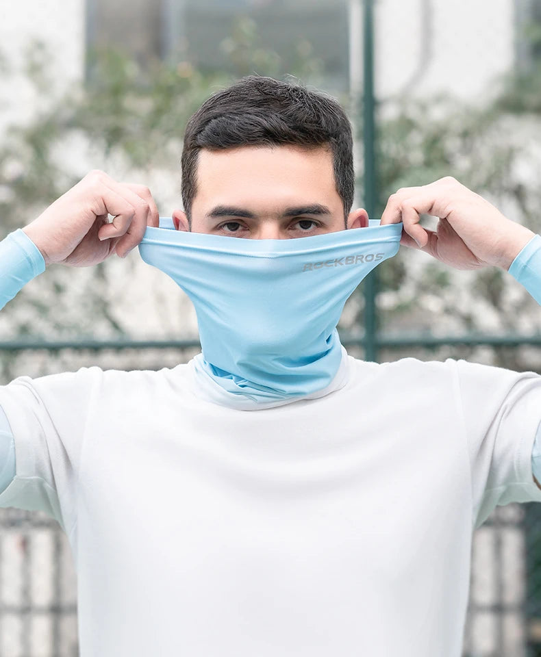 ROCKBROS Ice Silk Neck Gaiter – UV Protection, Unisex Running & Cycling | RUNGEAR