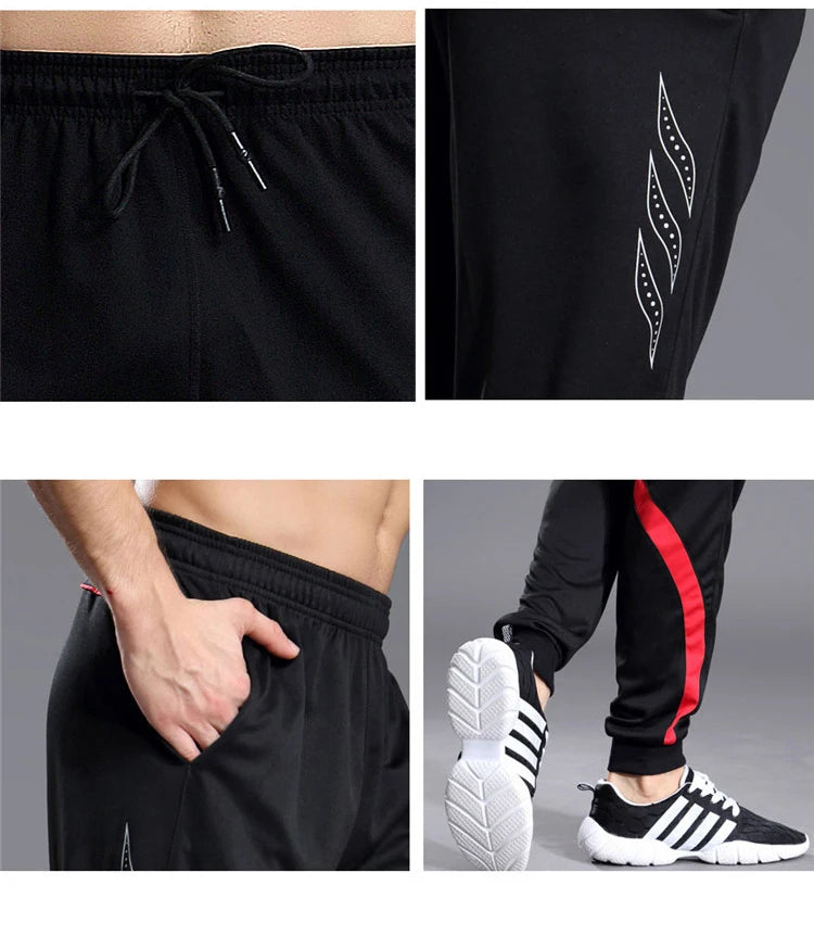 Men's Training Joggers with Zipper Pockets – Slim Fit, Elastic Waist | Running & Gym