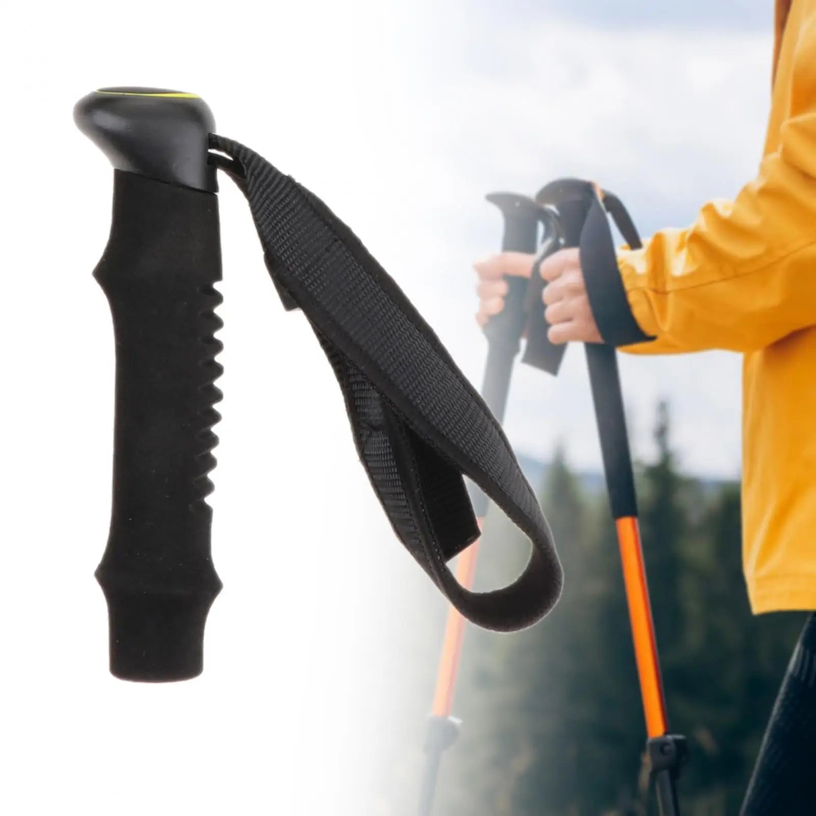 Trail Gear Accessories: Trekking Pole Handle, Straight Hiking Stick Handle for Travel, Hiking / Rungear
