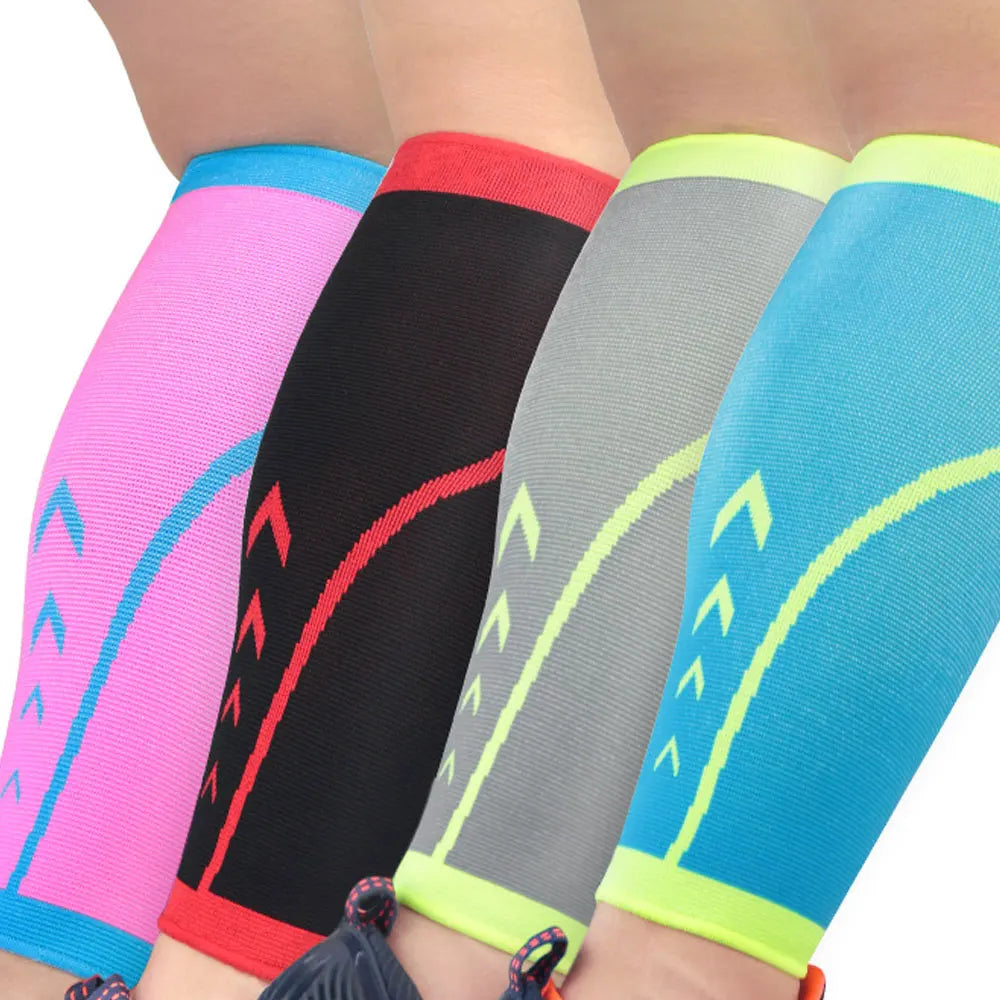 Calf Compression Sleeves for Men & Women Footless Shin Support for Running, Cycling, and Pain Relief