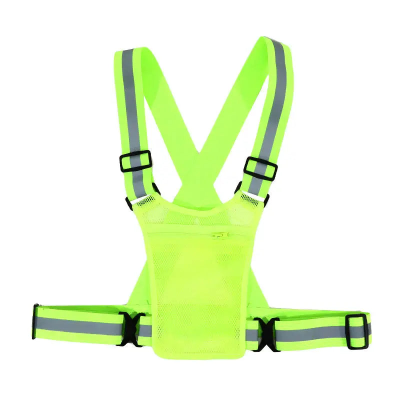 Hi-Vis Reflective Running Vest | Lightweight Breathable Nylon Safety Vest for Running & Cycling | RUNGEAR