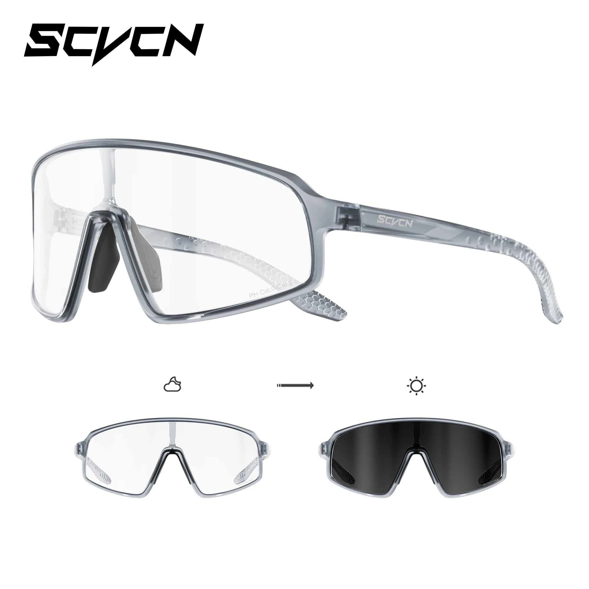 Running Sunglasses Gear: SCVCN New Large-Frame Outdoors Sports Running Sunglasses UV400 / Rungear
