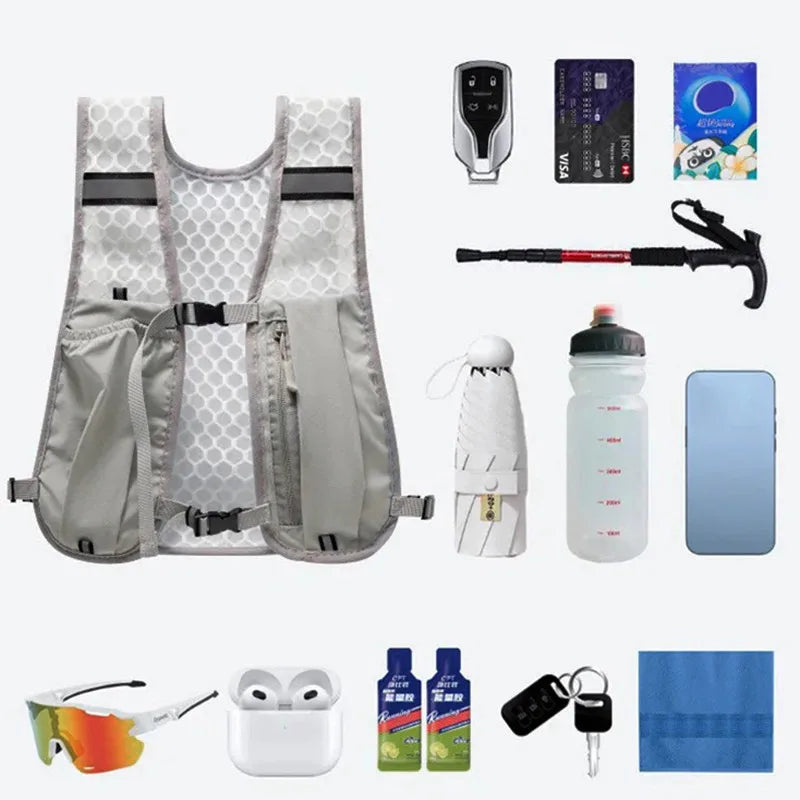 Ultralight Running Hydration Vest | Breathable Unisex Pack for 500ml Bottle — Running, Hiking & Cycling