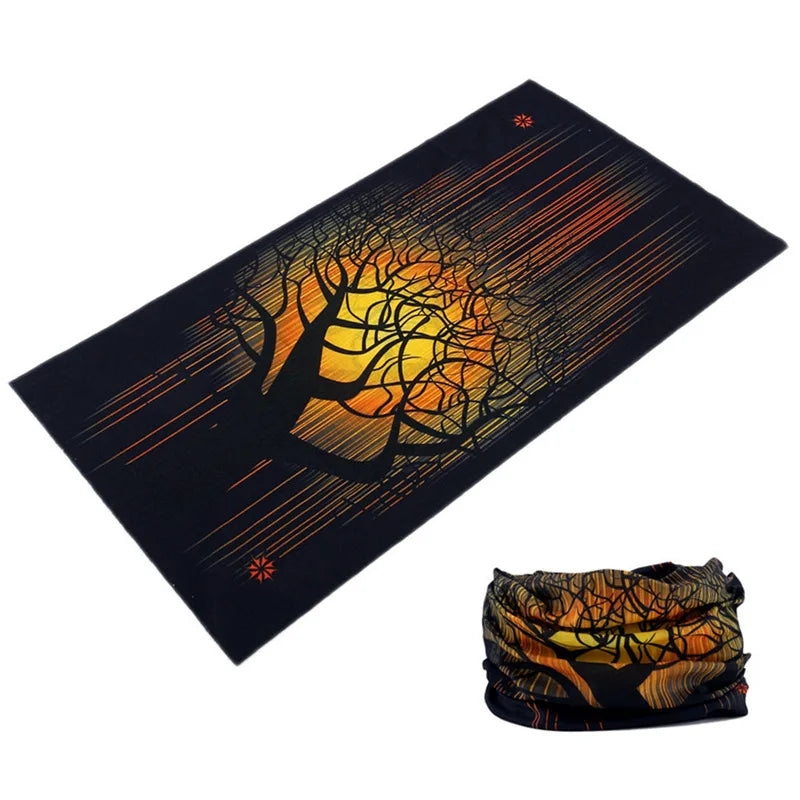 Versatile Seamless Buff for Men & Women – Gradient Bandana, Mask, Running Headband, Face Shield