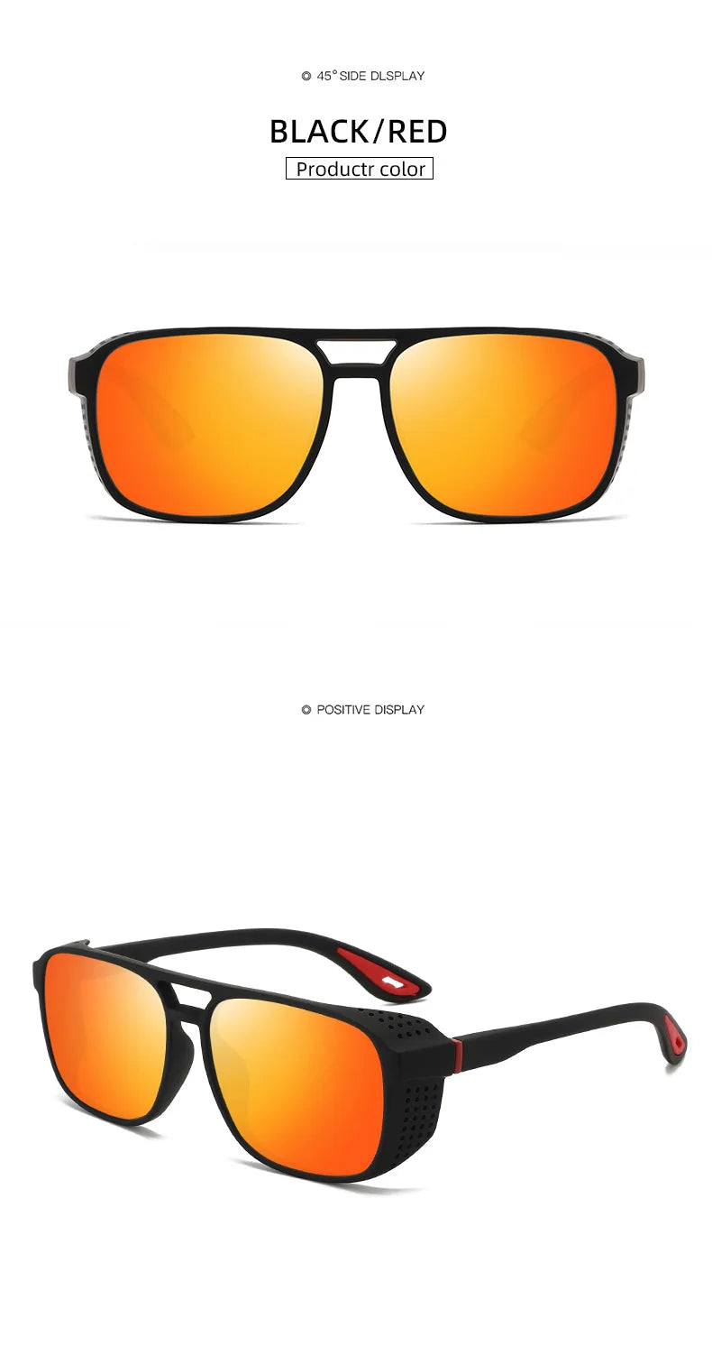 Sunglasses Running Gear: Unisex, Polarized Square Sunglasses for Outdoor Fishing Riding, Running Travel / Rungear