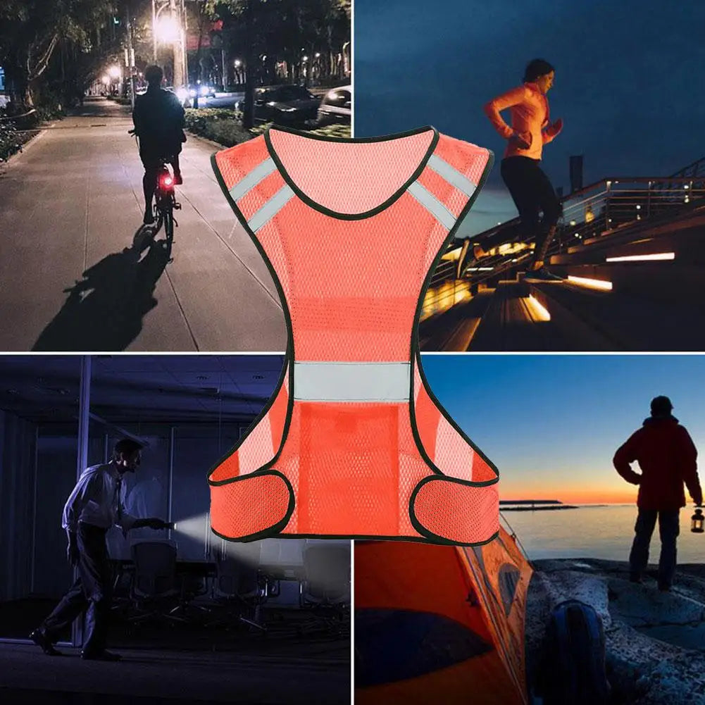High-Visibility Reflective Safety Vest | Night Running, Walking & Cycling | Unisex