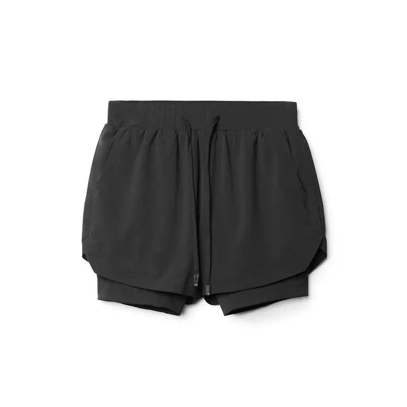 Men's Double Layer Shorts: 2 in 1 Breathable, Double Layer, Quick Dry, Running Workout Sports Shorts / Rungear