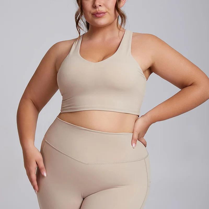 Women's Activewear Sets: 1/2PC Plus Size, Super Stretch Sports Bra Gym Leggings Fitness Suit S-3XL / Rungear
