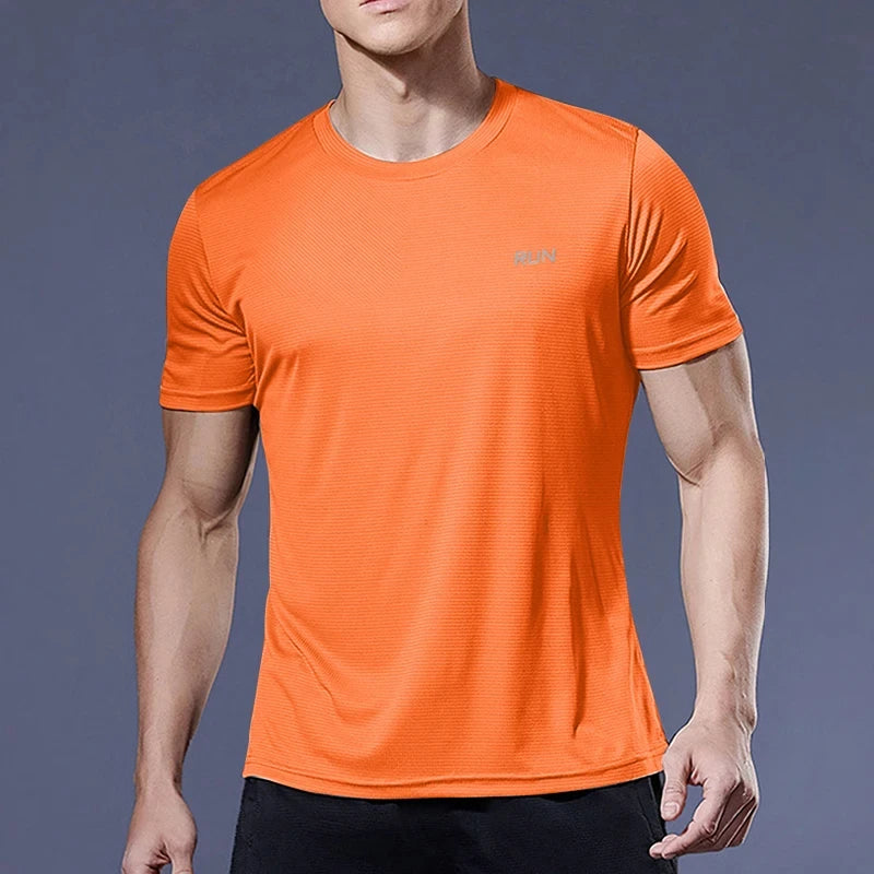 Men's Moisture-Wicking Apparel: Quick-Dry, Lightweight, Short Sleeve, Round Neck T-Shirt / Rungear