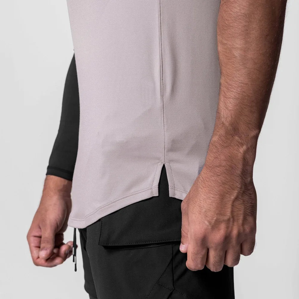 Men's Quick-Dry Apparel: Sleeveless, Breathable Mesh, Quick-Dry Workout Fitness Tank Top Singlet / Rungear