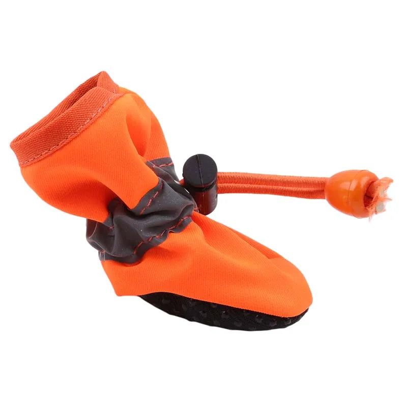 Warm Anti-Slip Cotton Dog Shoes & Socks | Thick Protective Boots for Small Dogs & Cats | Set of 4 | RUNGEAR