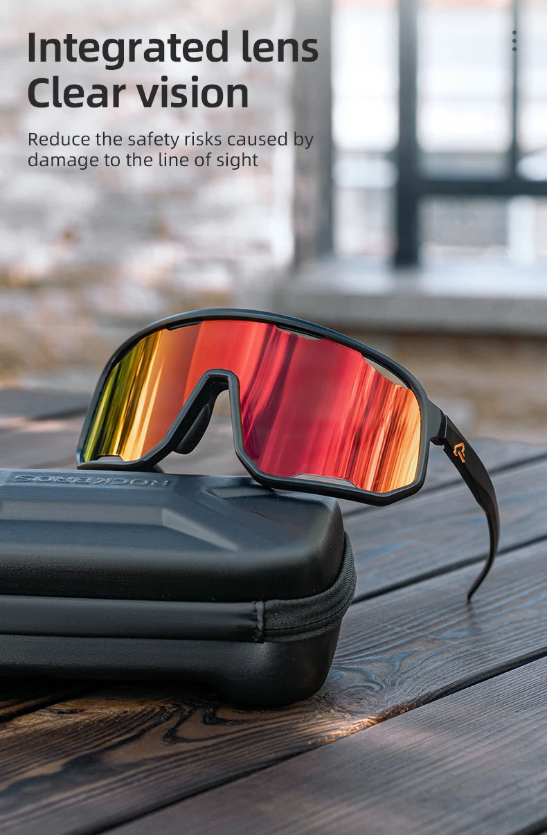 Sunglasses Running Gear: ROCKBROS Polarized Sunglasses, Outdoor UV400 Protection, Sports Eyewear for Outdoor Sports / Rungear