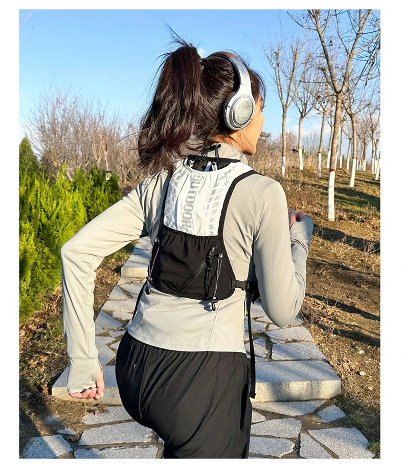 Running Hydration Vest – Lightweight, Reflective, Bladder-Compatible | Trail Running, Cycling & Hiking | Black, Pink