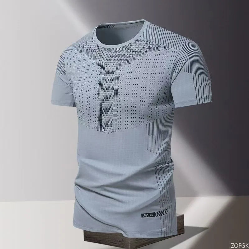 Men's Quick Drying Apparel: Oversized Loose Round Neck Short Sleeved Shirt / Rungear