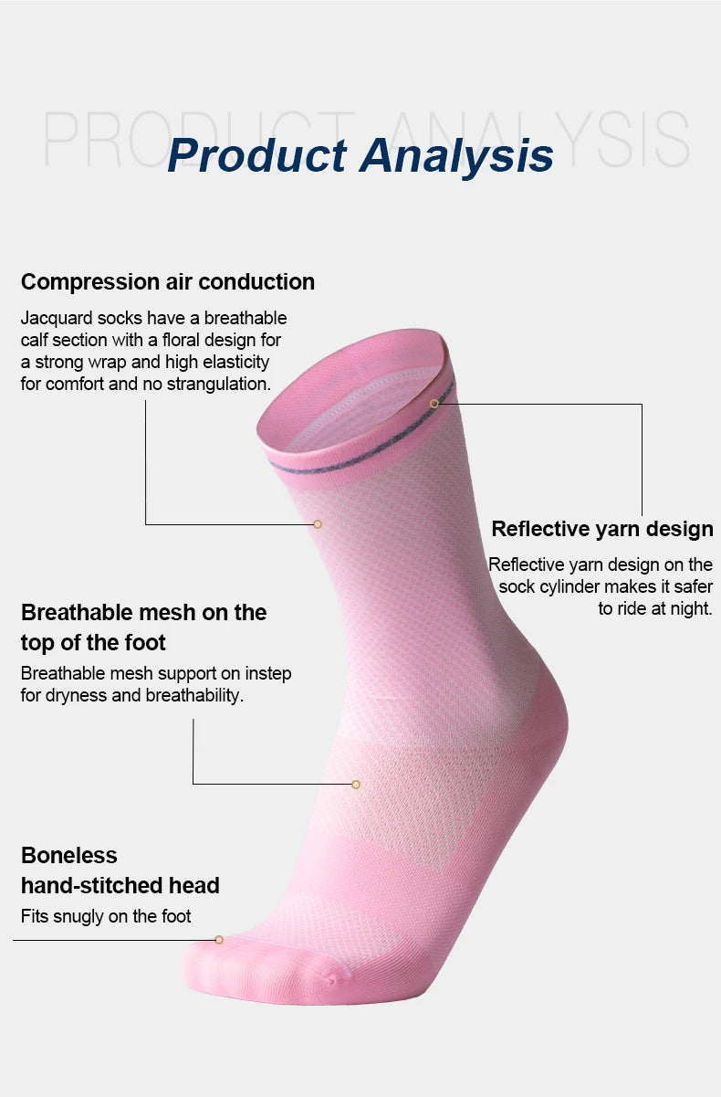 INBIKE Women's Toe-Separated Compression Running Socks | Moisture-Wicking Sport Socks for Running & Hiking