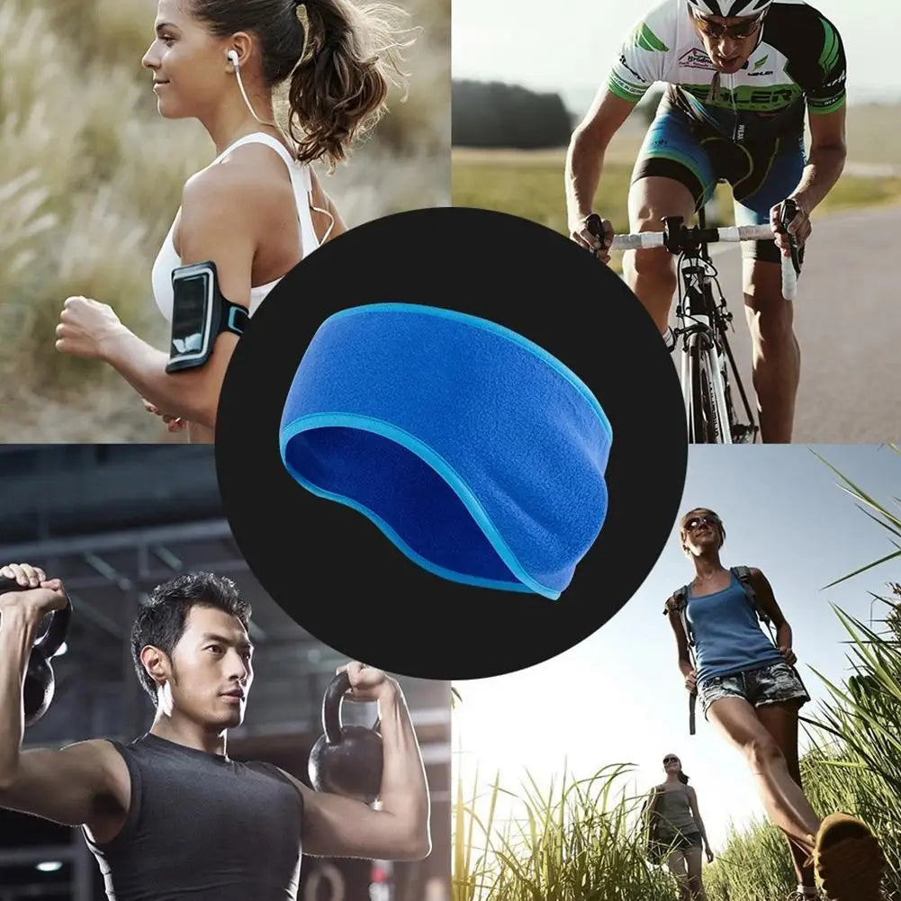 Unisex Fleece Ear Warmer Headband | Thin & Lightweight | Running & Winter Sports