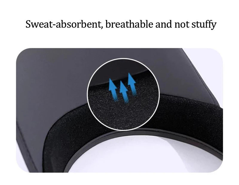 Ice Silk Long Brim Cooling Visor – UV Protection, Stretchy Open-Top Hat | Running, Cycling & Golf | Unisex