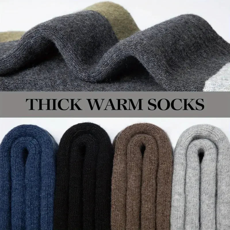Moisture-Wicking Socks: Breathable, Winter Thermal, Thickened Warm, Moisture-Wicking Merino Wool Socks / Rungear