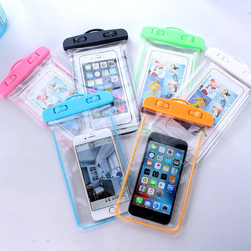Waterproof Phone Pouch – Universal Dry Bag Case for Swimming, Diving & Beach (up to 6")