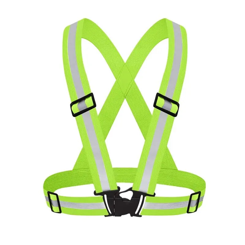 Reflective Elastic Safety Vest – Adjustable High-Visibility Gear for Night Running & Cycling