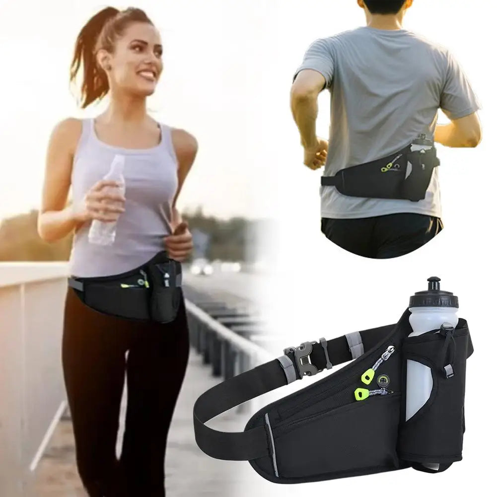 Running Hydration Waist Bag with Water Bottle Holder & Phone Pocket – Lightweight Sports Fanny Pack for Gym, Cycling & Hiking | RUNGEAR