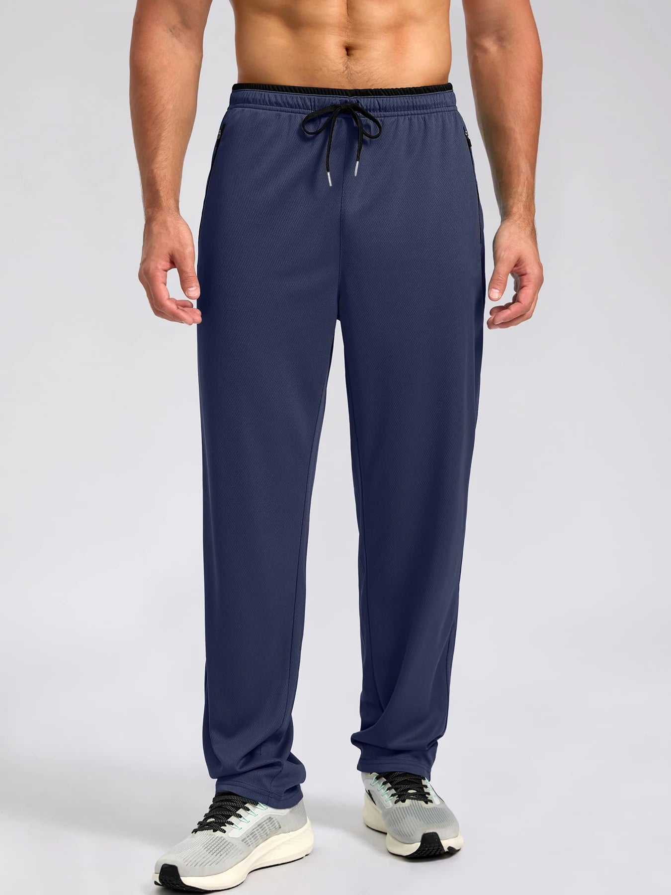 Men's Quick Dry Apparel: Breathable, Lightweight Activewear Pants with Elastic Waist And Zipper Pockets / Rungear