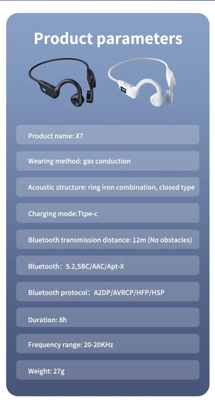 Tech Earbuds Accessories: Beauddy Air Conduction, Wireless, Bluetooth, Hands-Free, Sport Headphones with Mic for Running / Rungear