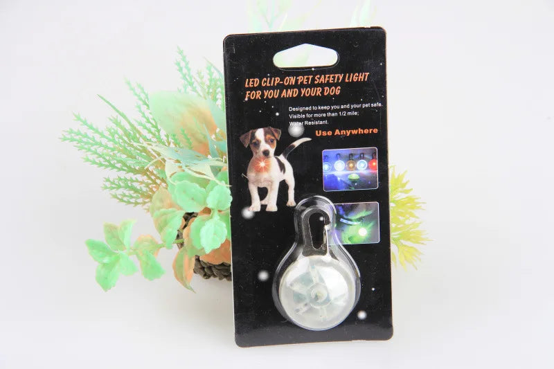 LED Dog Collar Light, Glow in The Dark Reflective Strip, Anti-Lost Night Safety Pendant for Pets Cat Christmas Gift