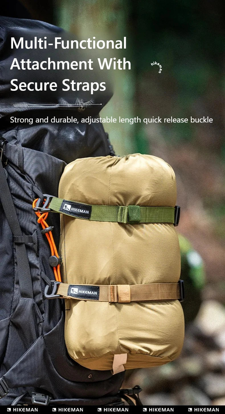 HIKEMAN Adjustable Outdoor Luggage Straps Camping Travel Gear Buckle Fastening Packing Belt for Hiking Accessories