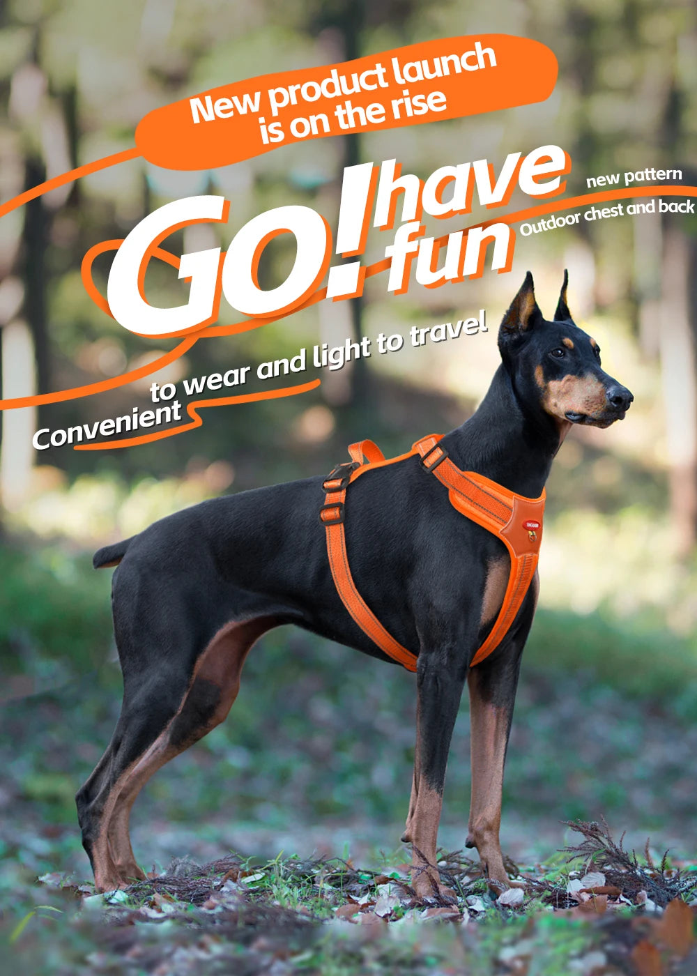 Reflective Anti-Escape Dog Harness | Nylon Halter for Small & Medium Dogs | XS–XL