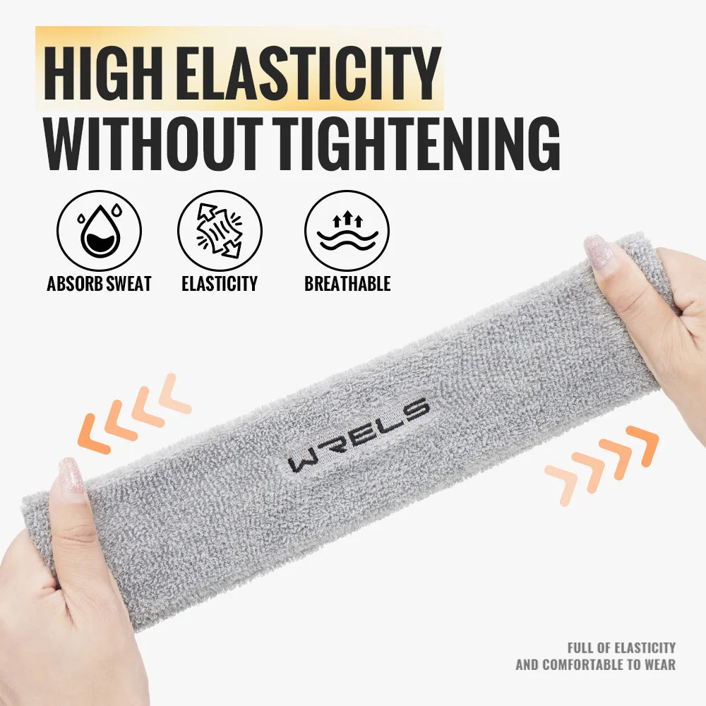Moisture-Wicking Hat Accessories: WRELS Sports, Moisture Wicking, Athletic, Cotton Terry Cloth Sweatband / Rungear