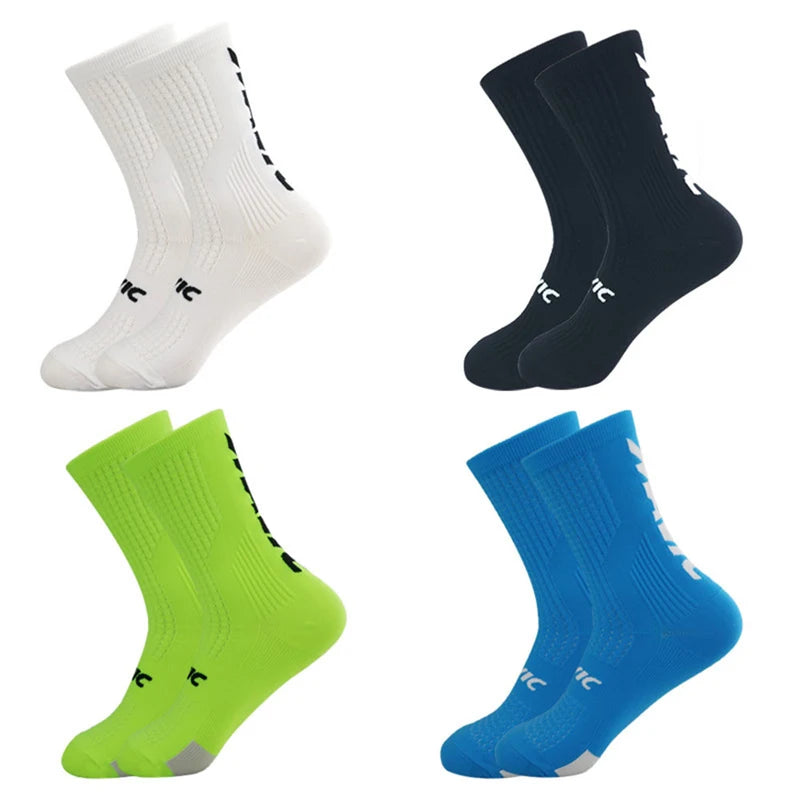 Running Compression Gear: 5 PR Men's Mid Tube, Breathable, Running and Hiking Compression Socks / Rungear