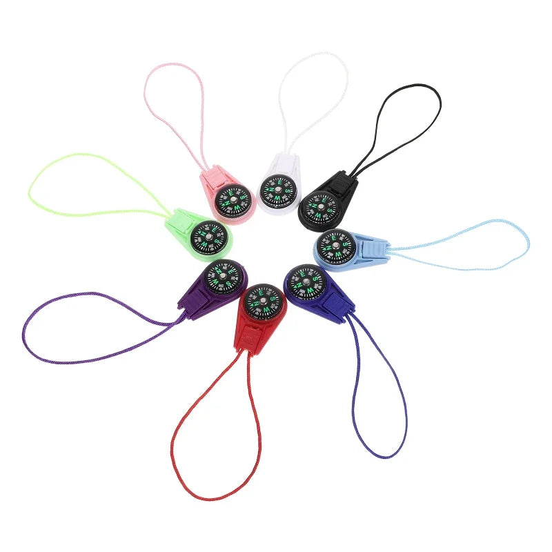 Running Trail Gear: Portable Navigation Pendant Mini Hiking Compass ABS For Outdoors / Rungear