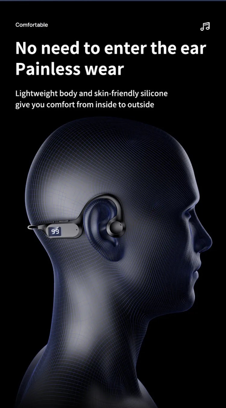 Tech Earbuds Accessories: Beauddy Air Conduction, Wireless, Bluetooth, Hands-Free, Sport Headphones with Mic for Running / Rungear