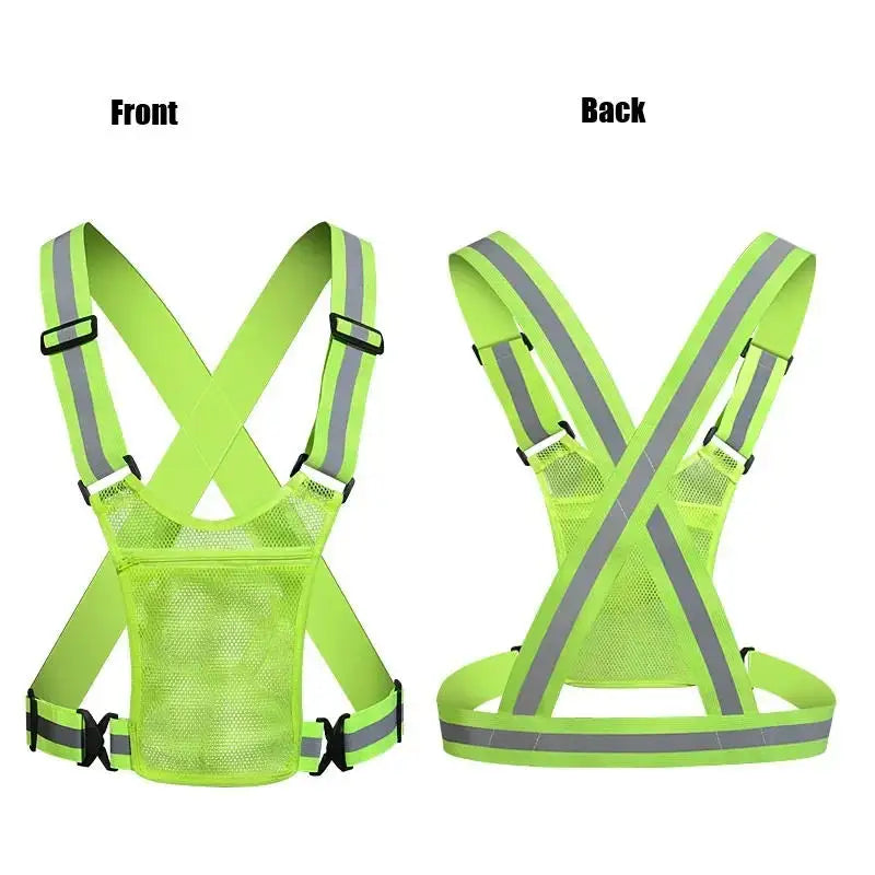 Hi-Vis Reflective Running Vest | Lightweight Breathable Nylon Safety Vest for Running & Cycling | RUNGEAR