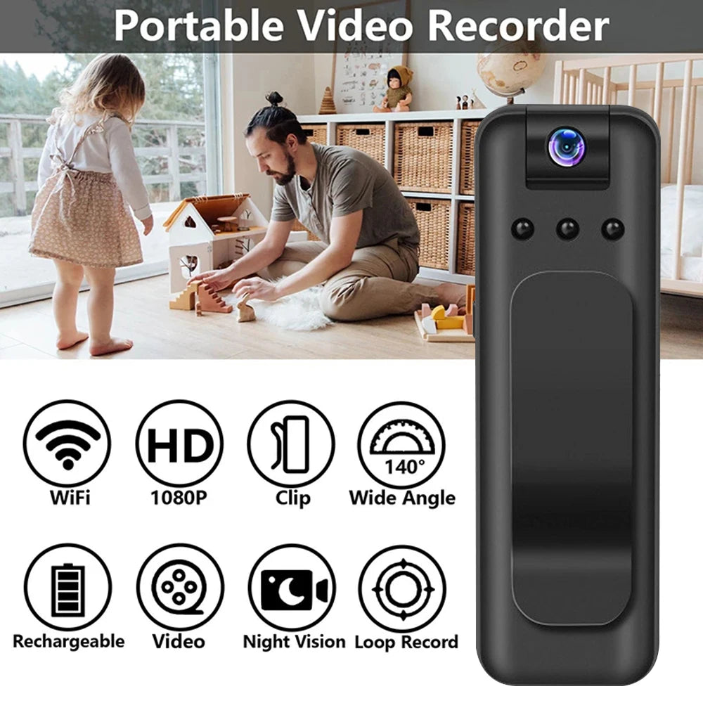 Mini Camera WIFI Infrared Night Vision Small Body Camera Portable DV DVR Recorder