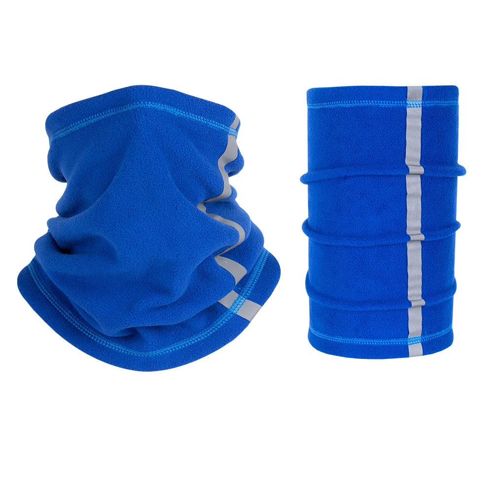 Running Reflective Accessories: Adjustable, Warm Polar Fleece Neck Gaiter For Autumn Winter / Rungear