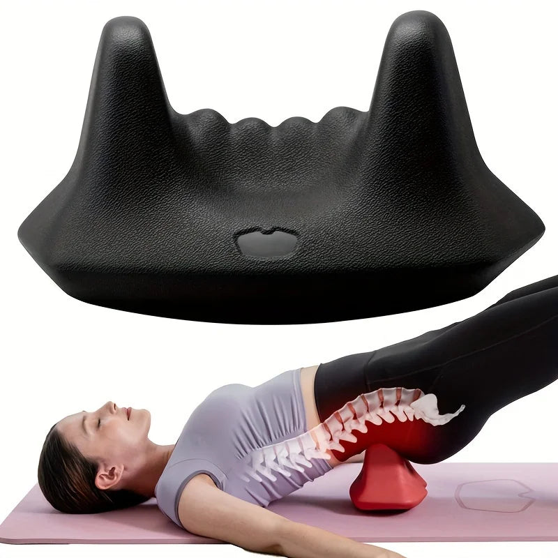 Tech Recovery Gear: Deep Tissue Psoas Muscle Massager – Ergonomic Black PU Foam Roller for Hip, Back, and Thigh Relief / Rungear