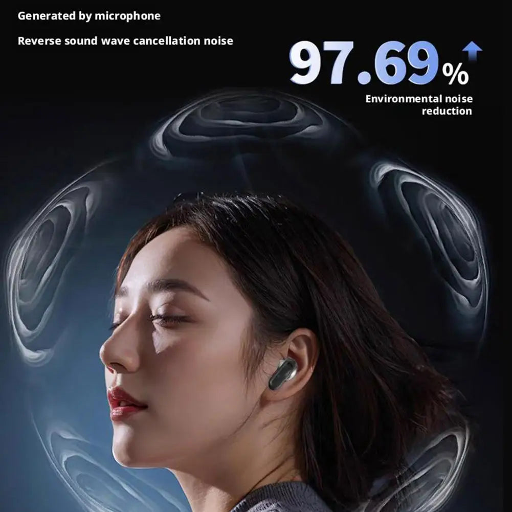 Wireless Sports Earphones with AI Translator & Noise-Cancelling Mic