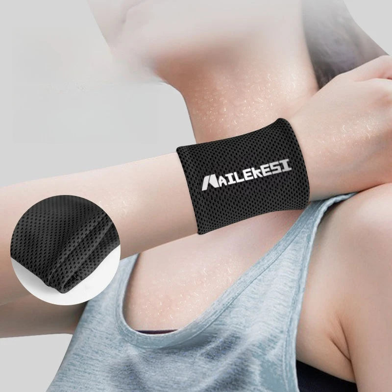 Quick-Dry Cooling Wrist Sweatband | Sweat Wipe Wristband for Running, Tennis & Fitness