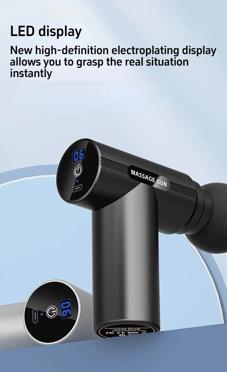 Recovery Gear Accessories: USB Muscle Vibrating Relaxation Mini Massage Gun, Fitness Recovery Equipment / Rungear