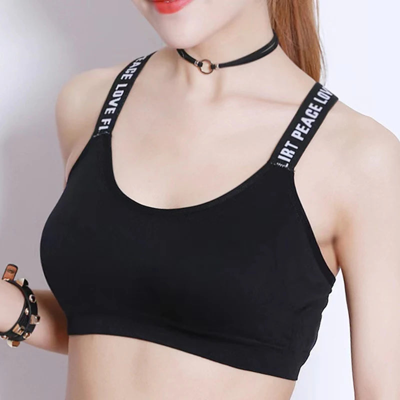 Women's Push Up Sports Bra With Support Pads For Gym Fitness Yoga Sportswear