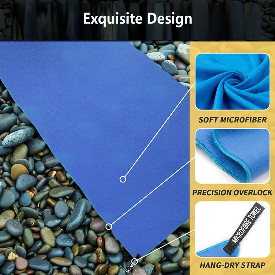 Microfibre Sports Towel | Quick-Dry, Sweat-Absorbent | 40×80cm | RUNGEAR