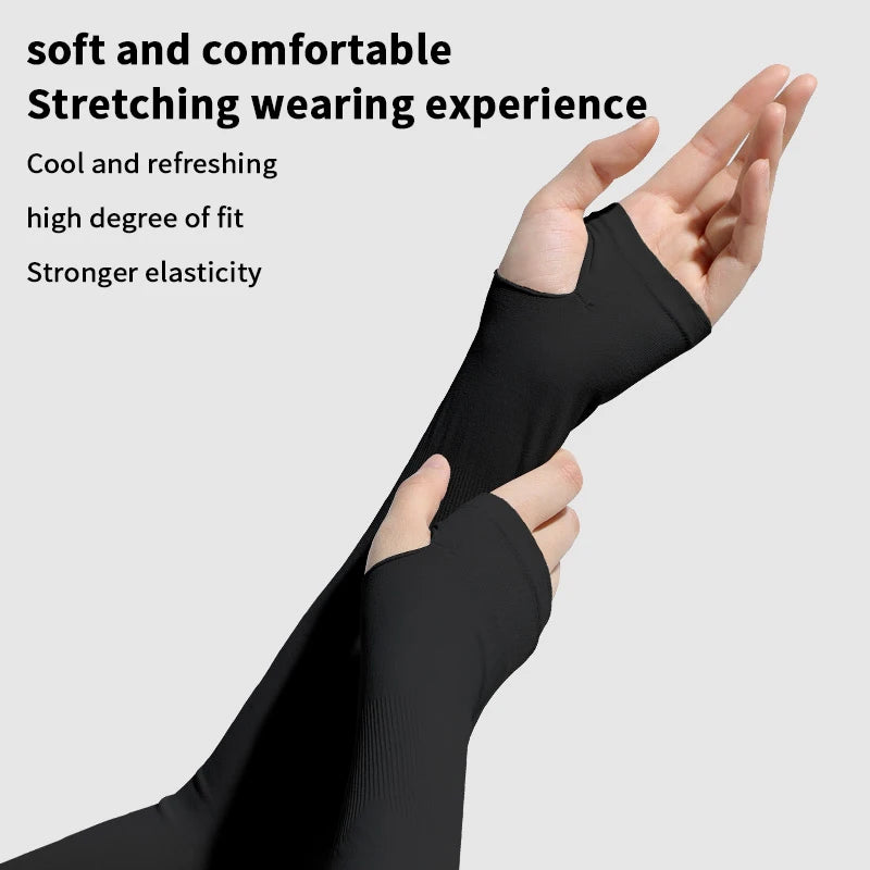 Quick Dry Accessories Gear: Soft, Comfortable Arm Cover Sleeves for Sun Protection / Rungear
