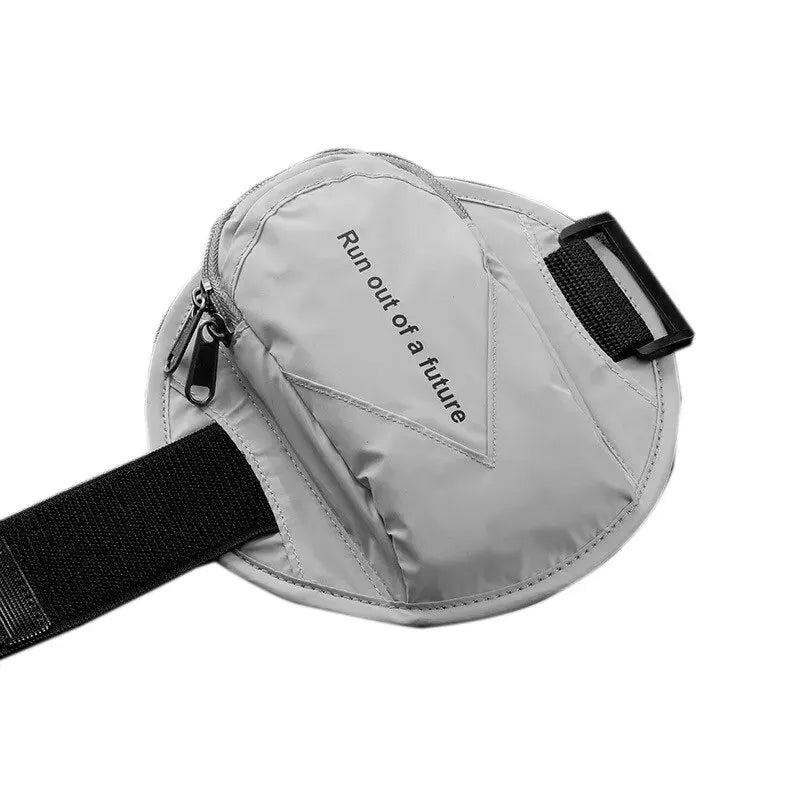 Circular Running Phone Armband – Reflective, Zippered Pouch, Adjustable Strap | Fits up to 6.5" | Night Running & Fitness | 5 Colours